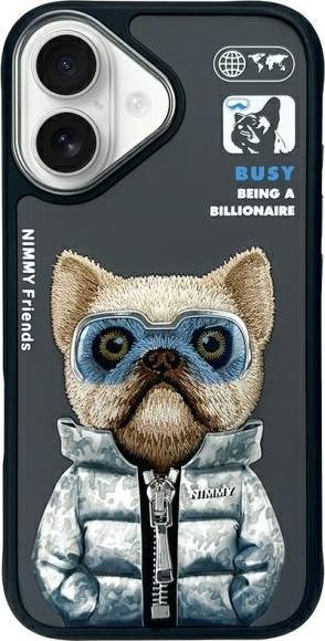 Actual product image Dog & Bone Nimmy case iPhone 16 6.1" black Cool&Cute 2.0 Dog (Apple iPhone 16)