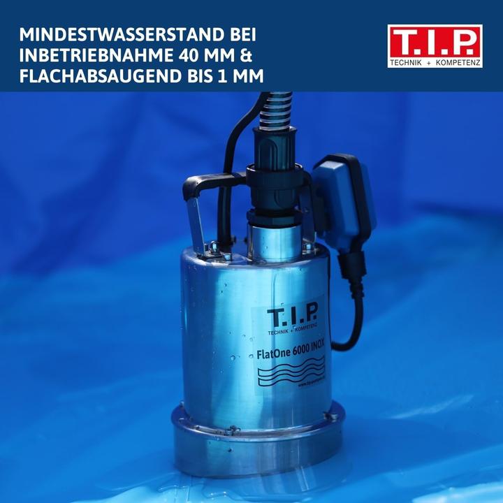 Image du produit T.I.P. FlatOne 6000 INOX (Pompe à eau claire)