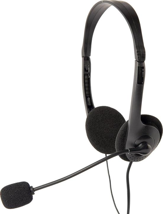 Actual product image Gembird MHS-123 Binaural Headband Black Headset (Cable)