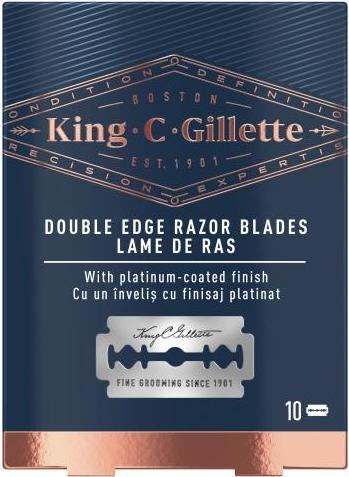 Actual product image King C. Gillette Double Edge Razor Blades (10 x)