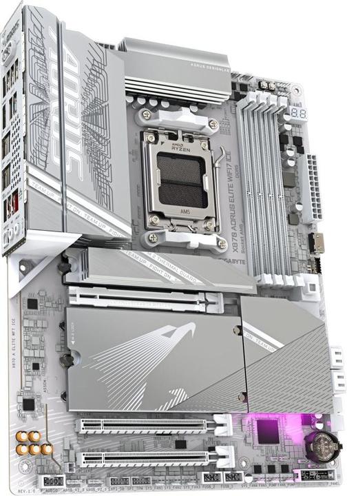 Produktbild Gigabyte X870E AORUS Elite WIFI7 ICE (AM5, AMD X870E, ATX)