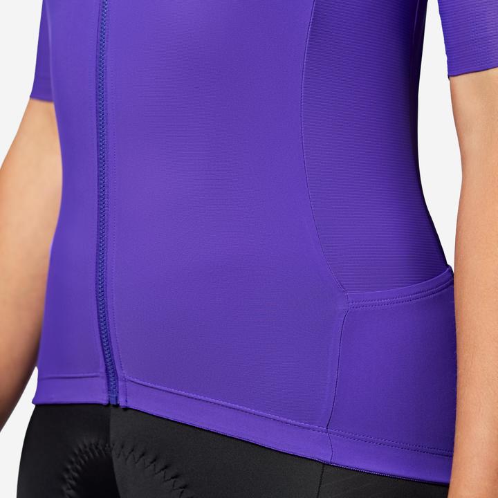 Actual product image Van rysel Unisex Summer Road Cycling Short-Sleeved Jersey Racer 2 - Purple (L)