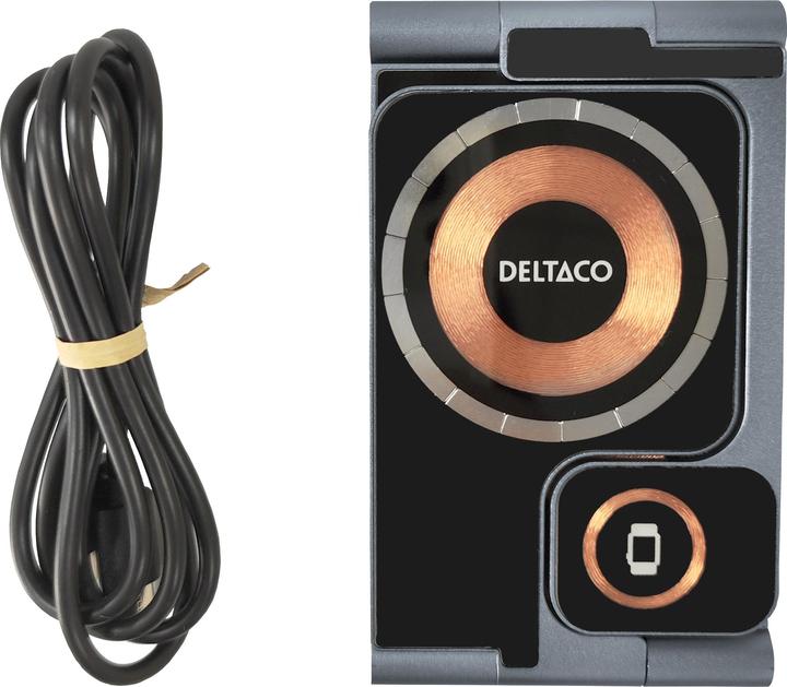Actual product image Deltaco 3-in-1 wireless charger 18W faltbar (18 W)