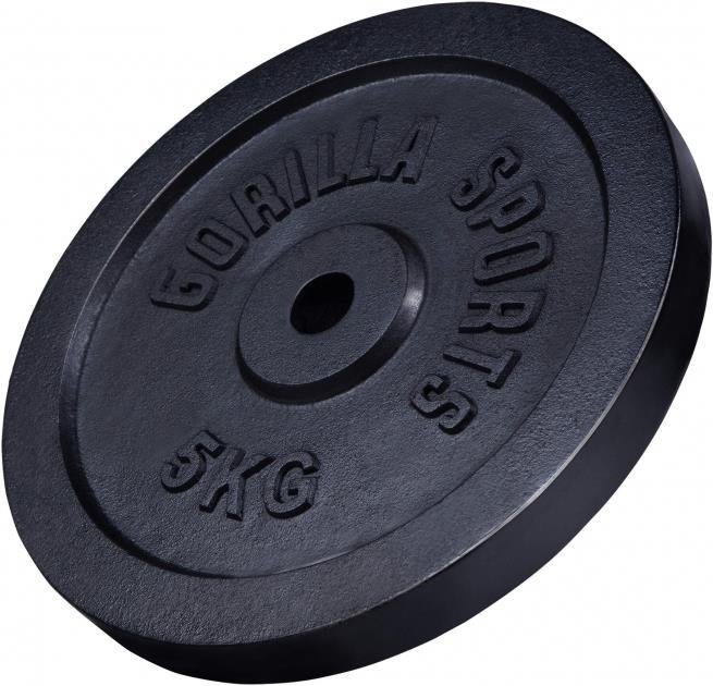 Actual product image Gorilla Sports Weight plate set (2 x 5 kg, 2 x 10 kg)