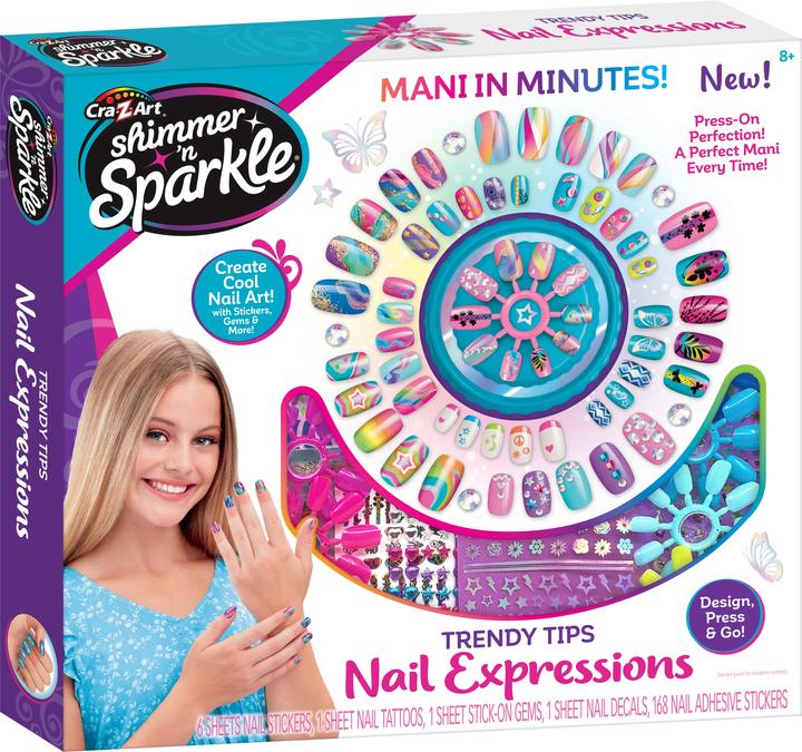Cra-z-art SHIMMER N SPARKLE - Trendy Tips Nail Expressions (65610S)