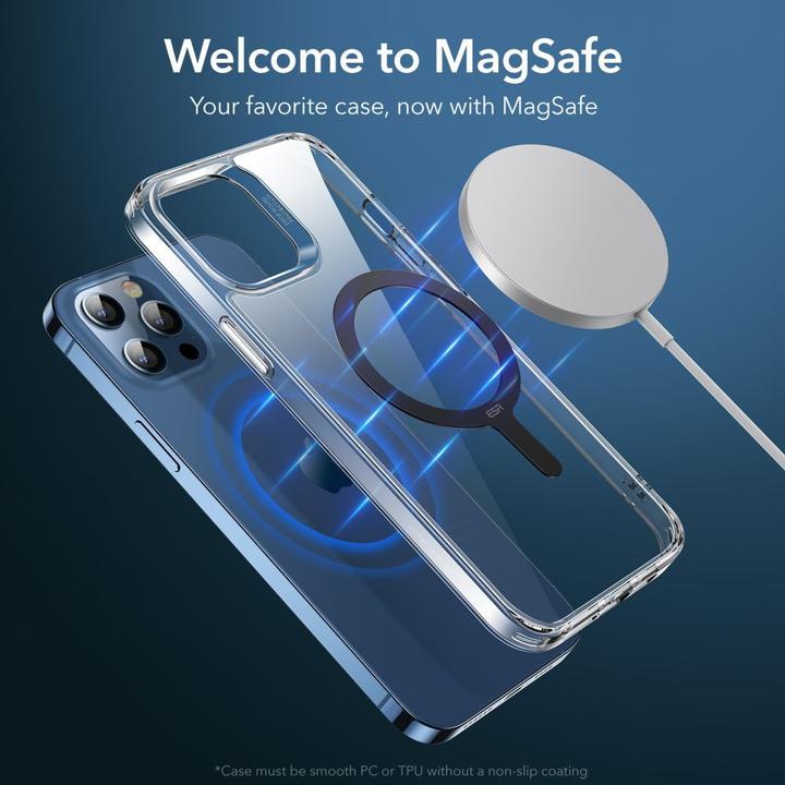 Immagine prodotto ESR Halolock Magsafe Anello Magnetico Universale Confezione Da 2 Pezzi Nero