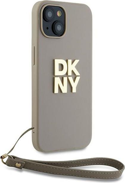 Produktbild DKNY DKHCP15SPBSWSE iPhone 15 / 14 / 13 6.1" beżowy/beige hardcase Wrist Strap Stock Logo (Apple iPhone 14, Apple iPhone 15, Apple iPhone 13)