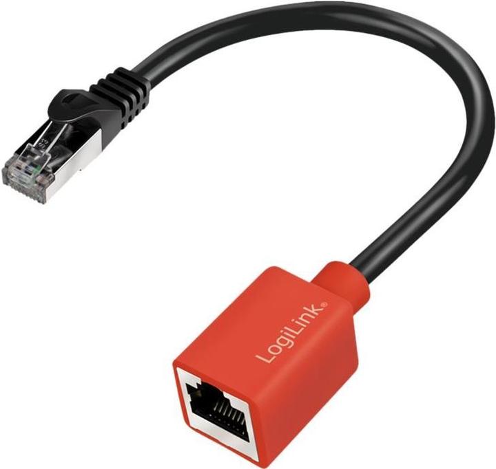 Immagine prodotto LogiLink Adattatore di protezione del dispositivo per connessioni RJ45 (adattatore a strappo) (SFTP, CAT6a, 0.20 m)