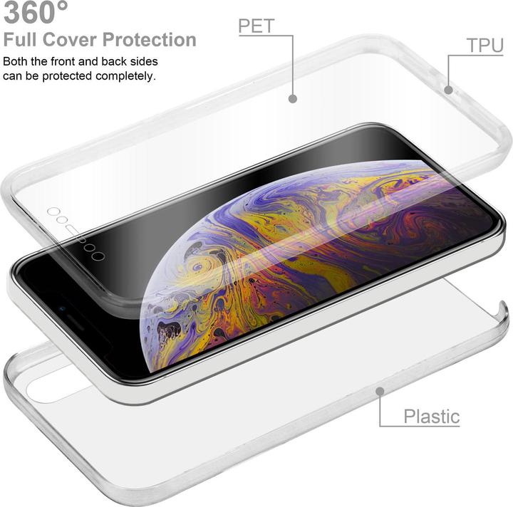 Produktbild Cadorabo TPU 360 Grad Case Cover (Apple iPhone XS Max)