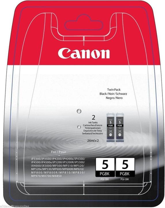 Produktbild Canon PGI-5BK 2er Pack (BK)