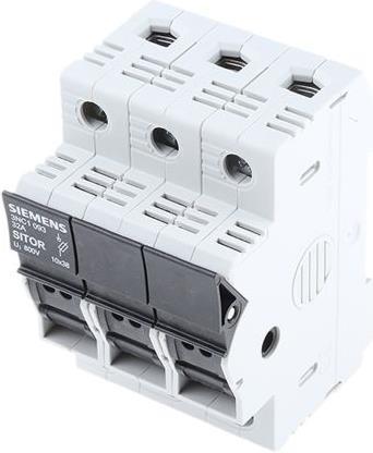 Produktbild Siemens Zylindersicherungshalter 10x38mm 3-polig