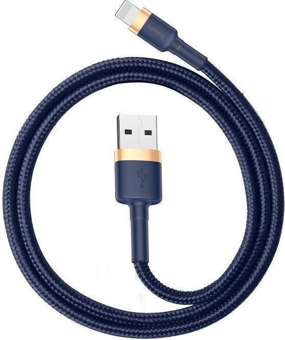 Productafbeelding Baseus Cafule Lightning kabel 1.5A 2m (Goud+Donkerblauw) (2 m, 15 W)