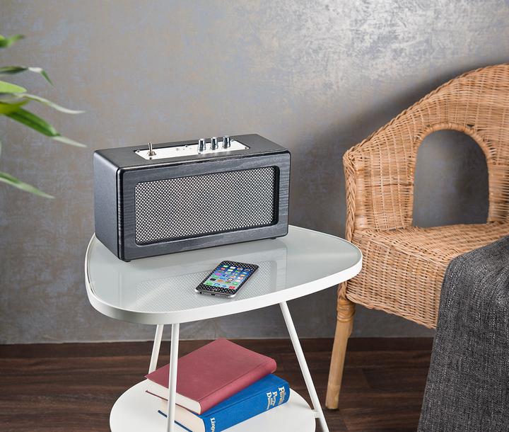 Produktbild Auvisio Mobiler Retro-Lautsprecher (5 h, Netzbetrieb)