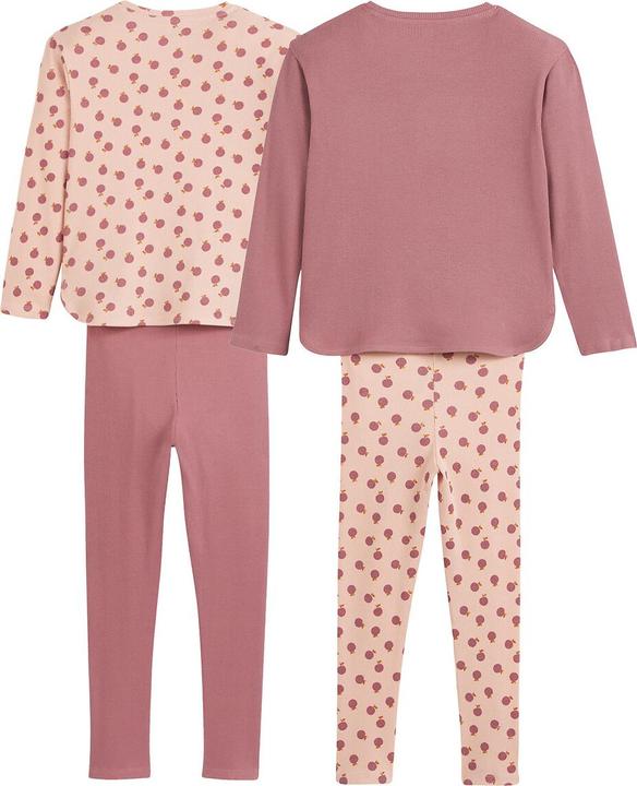 Produktbild La Redoute Collections 2er-Pack gerippte Pyjamas mit Apfelmuster (128)