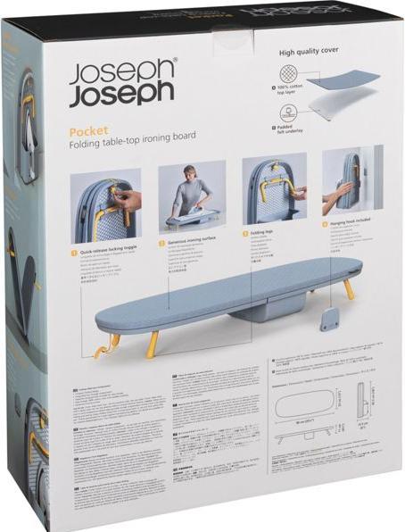 Image du produit Joseph Joseph Pocket? planche à repasser de table pliable et compacte idéale (90 x 33 cm)