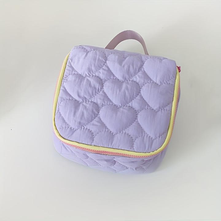 Actual product image Only-Bags.Store Love Heart Kosmetiktasche, grosse Kapazität tragbare Reise Handtasche Kulturtasche