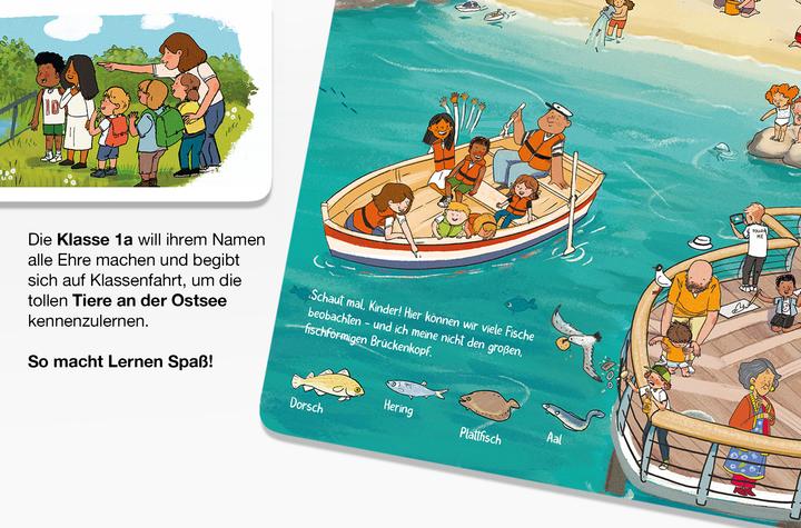 Actual product image Das Timmendorfer Strand Wimmelbuch (German, Jannes Weber, Johannes Schimmsel, Larysa Maliush, 2025)