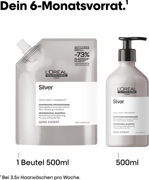 Actual product image L'Oréal Professionnel Expert Silver (500 ml, Silver shampoo)