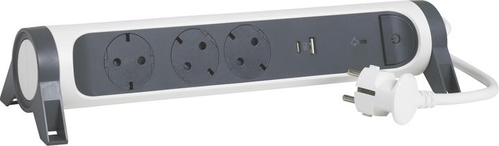 Produktbild Legrand Drehbare Steckdosenleiste, 3-fach Steckdose (3 x, CEE 7/5, 1.50 m)