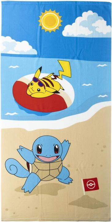 Immagine prodotto Cerdá Pokemon Handtuch Pikachu, Schiggy 70 x 140 cm (70 x 140 cm)