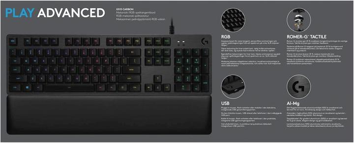 Immagine prodotto Logitech G G513 Tattile RGB (CH, Cablato)
