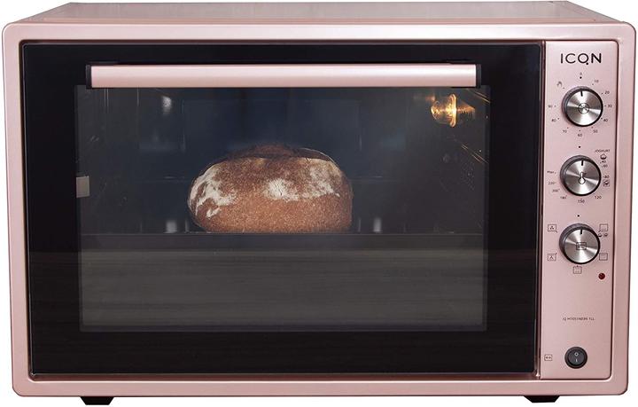 Image du produit Icqn XXL Vrijstaande Oven - 60L - Convectie Mini Oven - Hetelucht /u0026 Grillfunctie - Gemailleerde Holt