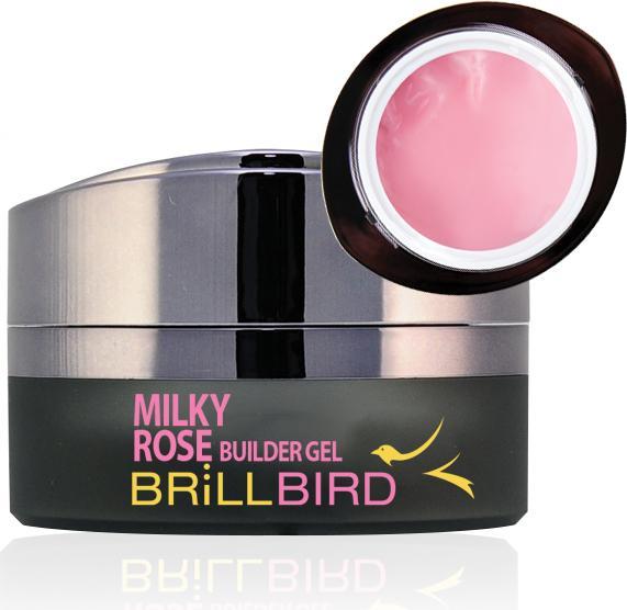 Immagine prodotto BrillBird Gel costruttore alla rosa lattea 15ml (Latte, Smalto per unghie effetto gel)