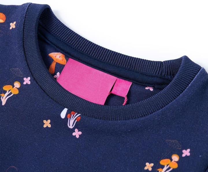 Produktbild VidaXL Kinderkleid Marineblau 128,Material: 92 % Baumwolle. 8 (128)