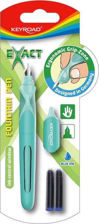 Keyroad Penna Fll, 2 cartucce gratuite, blister, colori misti (Miscelazione dei colori, 2 x)