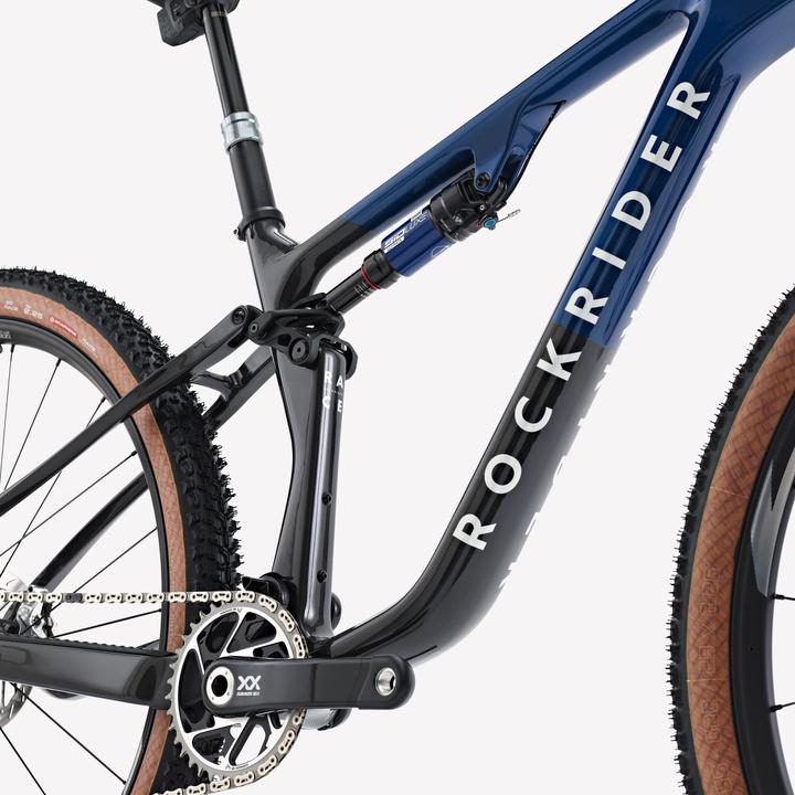 Image du produit Rockrider Vélo VTT tout suspendu XC cadre carbone RACE 940 S LTD, Bleu