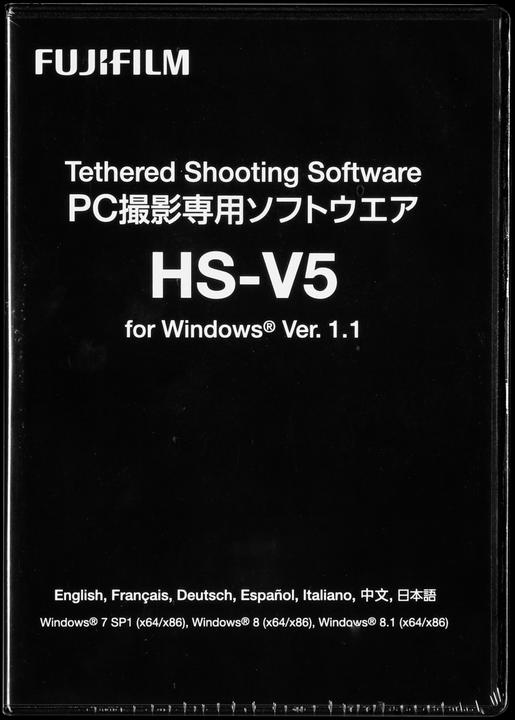 Actual product image Fujifilm Tethered Shooting Software HS-V5 WIN V1.0 (Software Controllers)