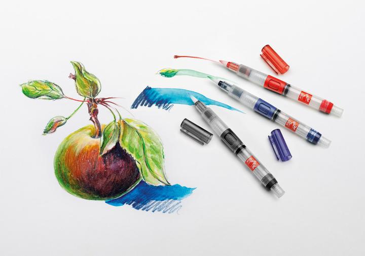 Actual product image Caran d'Ache Pinsel mit Wasserreservoir im 3er Set (15 mm)