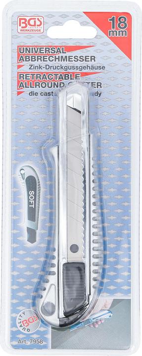 Actual product image BGS Snap-off Knife Blade width 18 mm (Cutters)