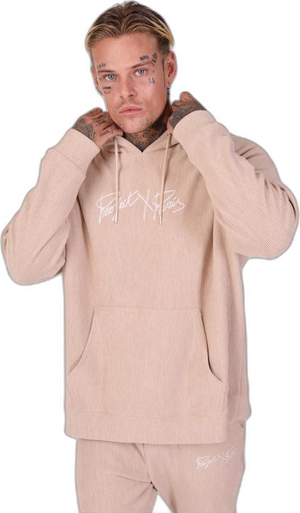 Project X Paris Einfarbiger Kabelsalat Hoodie mit Stickerei