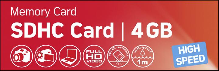 Produktbild AGFAPHOTO SDHC Karte 4GB High Speed Class 10 UHS I U1 V10 (4 GB, SDHC, U1, UHS-I)