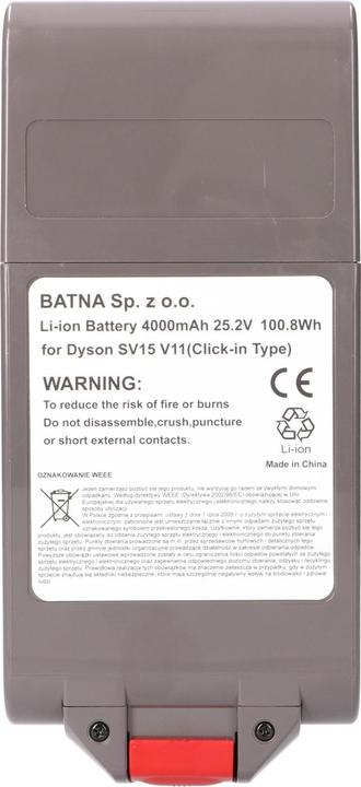 Produktbild Extralink Batterie Akku für Dyson Staubsauger V11 (Click type) 25.2V 4000mAh