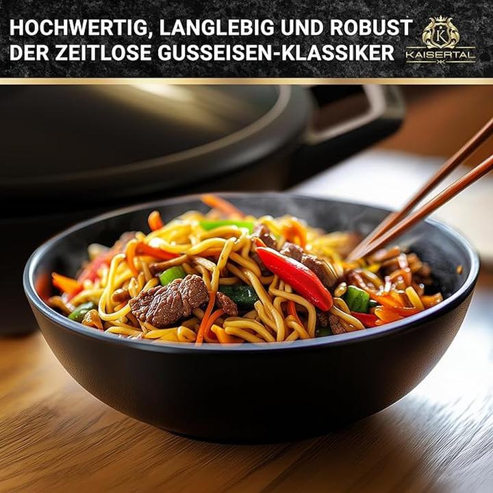 Produktbild Kaisertal Wok ohne Deckel (32 cm, Wok Pfanne, Gusseisen)