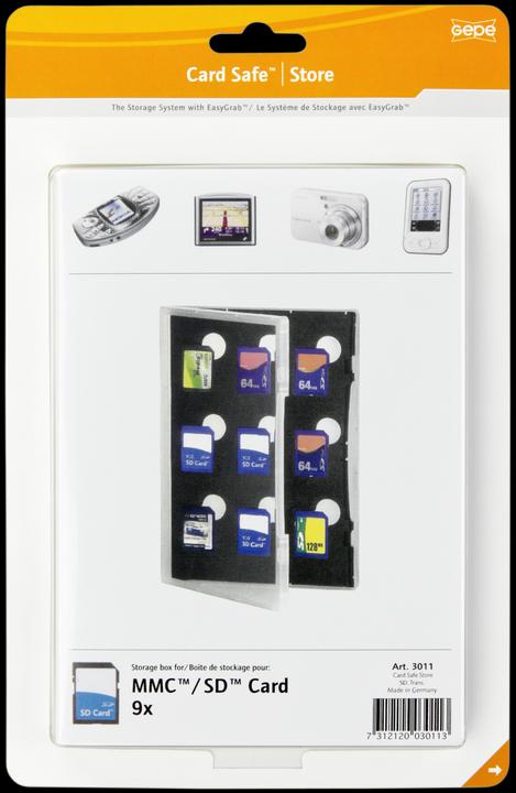 Immagine prodotto Gepe Scheda Safe Store SD trasparente (Coperchio scheda di memoria)