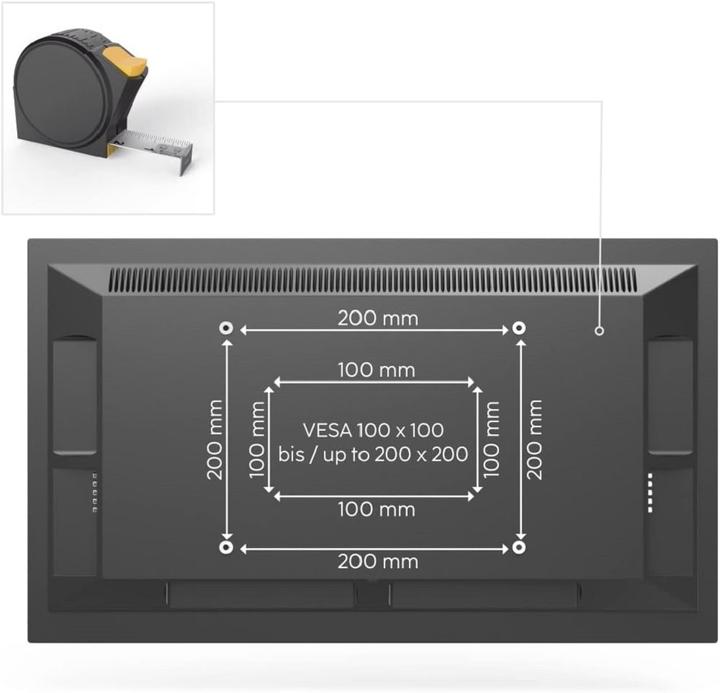 Produktbild Hama TV-Wandhalterung, schwenkbar, neigbar, extra flach, 122 cm (48") bis 25 kg (Wand, 48", 25 kg)