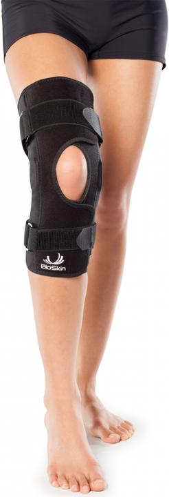 Immagine prodotto BioSkin Bendaggio per il ginocchio Pelle del ginocchio incernierata aperta alla rotula (XL)