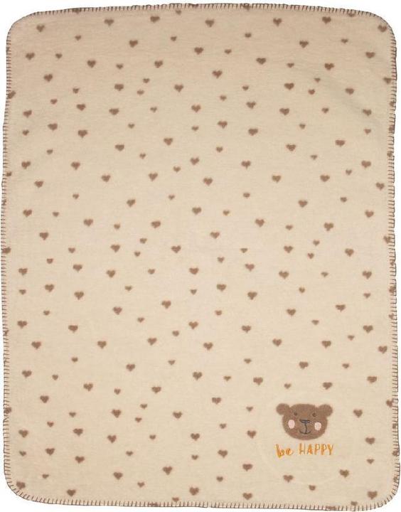 Actual product image David Fussenegger Fussenegger MILA baby and sleeping blanket "be happy" stick