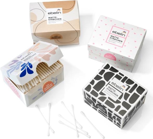 Produktbild dm ebelin Wattestäbchen Motiv-Box