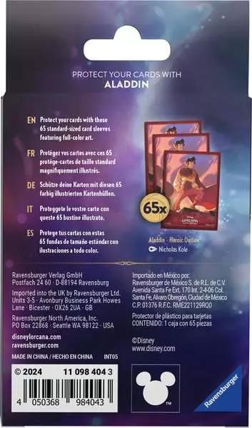 Produktbild Ravensburger Disney Lorcana Trading Card Game: Set 5 - Kartenhüllen Motiv B