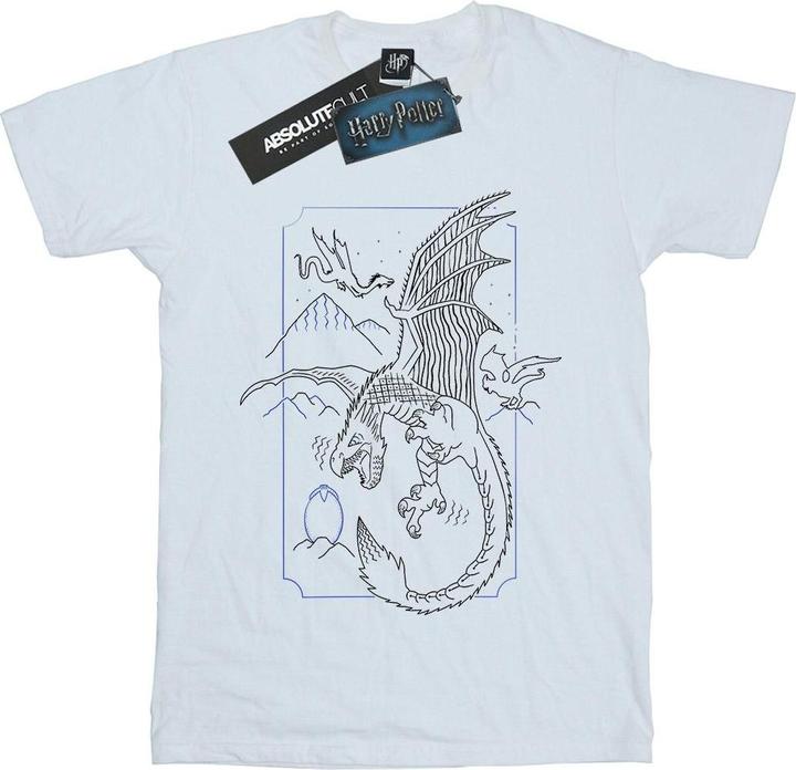 Dragon Line Art TShirt Mädchen