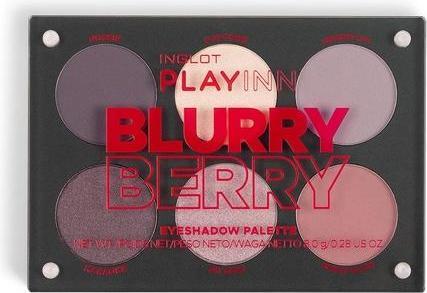 Actual product image Inglot Playinn Blurry Berry Eyeshadow Palette