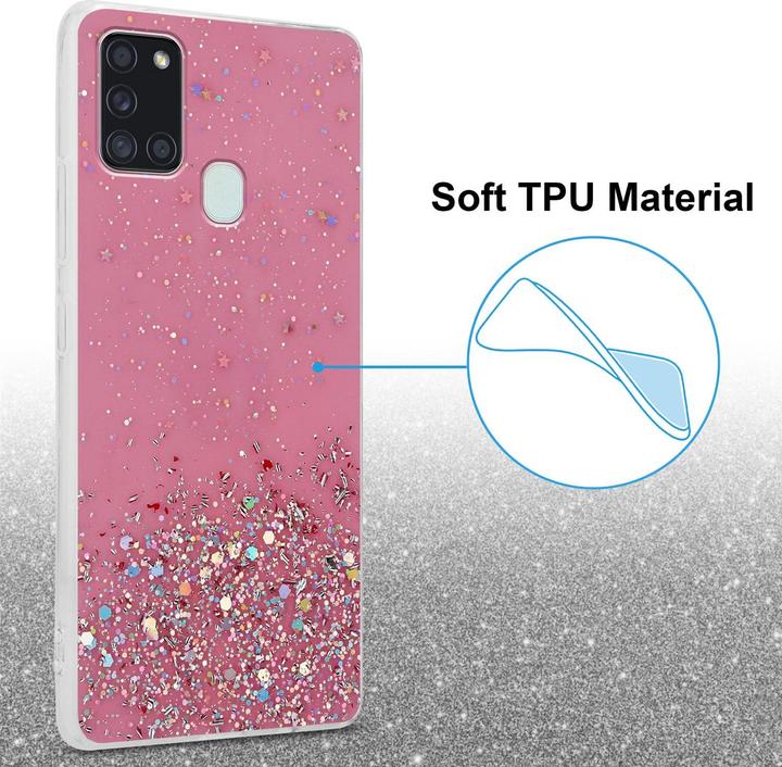 Image du produit Cadorabo Couverture TPU paillettes scintillantes (Samsung Galaxy A21s)