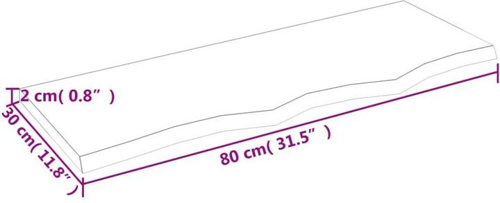Actual product image VidaXL Emerald (80 x 30 x 2 cm)