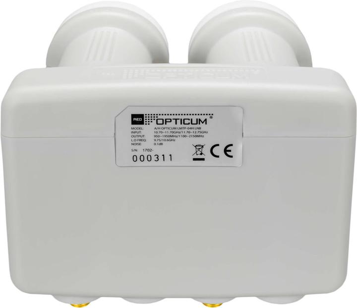 Actual product image Opticum Monoblock Twin Hotbird-Astra (Twin LNB, 40mm)