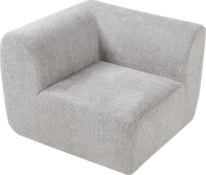 Produktbild En.Casa Sofa-Modul Hurvas Eckelement Bouclé Grau