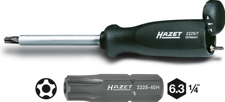 Image du produit HAZET Embout-tournevis (bit) à profil en étoile 2225-20H ∙ Hexagone massif 6,3 (1/4 pouce) ∙ Profil… (20H)